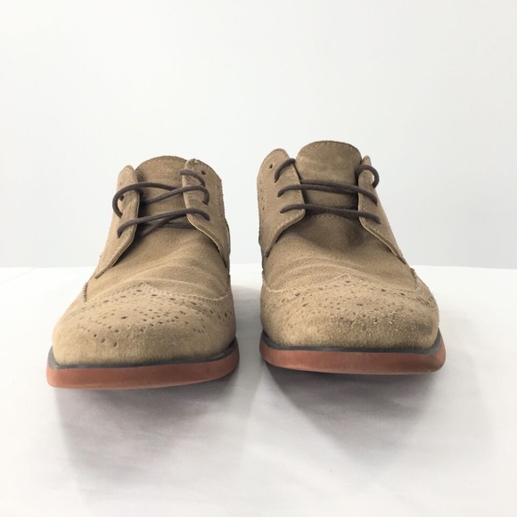 Stacy Adams Mens Shoes 24723-269 Suede Lace Up Oxford Wing Tip Tan Sz 11 M main image 5
